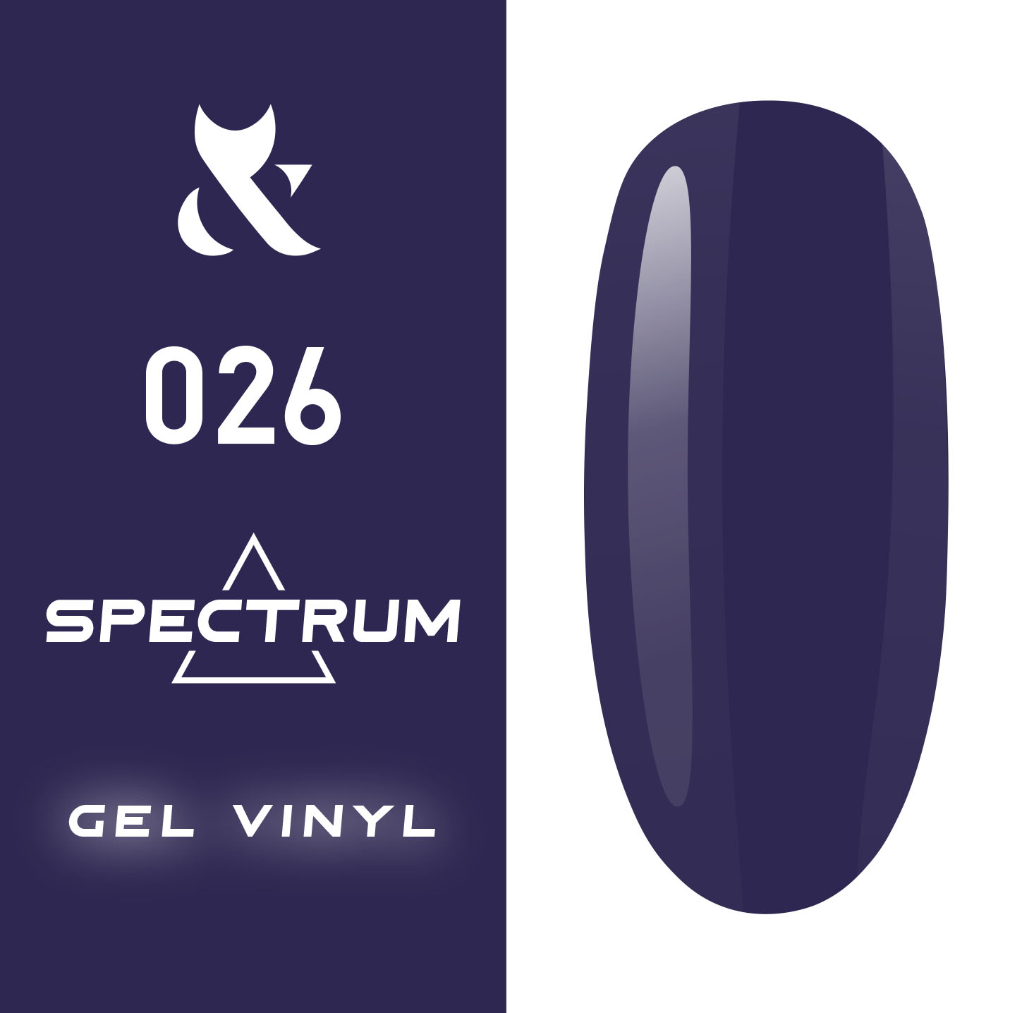 Гель-лак F.O.X Spectrum Gel Vinyl 7 мл № 026 (Цвет: насыщенный фиолетовый)
